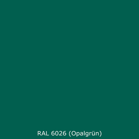 Toilettenrückwand Einfarbig RAL 6026 (Opalgrün)