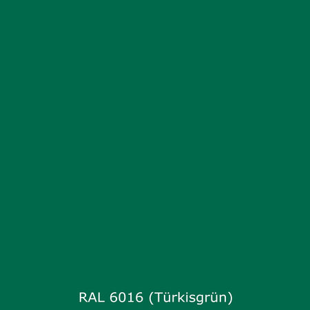 Toilettenrückwand Einfarbig RAL 6016 (Türkisgrün)