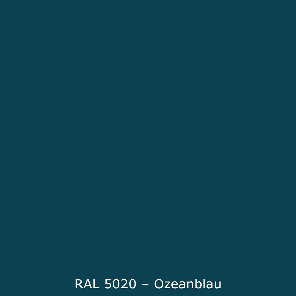 Toilettenrückwand Einfarbig RAL 5020 Ozeanblau
