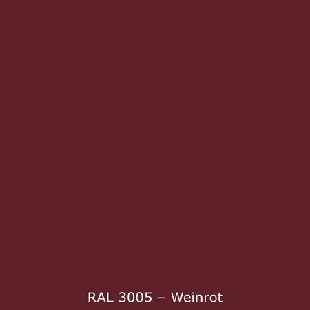 Toilettenrückwand Einfarbig RAL 3005 Weinrot
