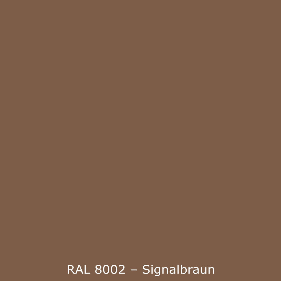 Toilettenrückwand Einfarbig RAL 8002 Signalbraun