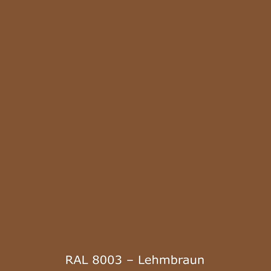 Toilettenrückwand Einfarbig RAL 8003 Lehmbraun