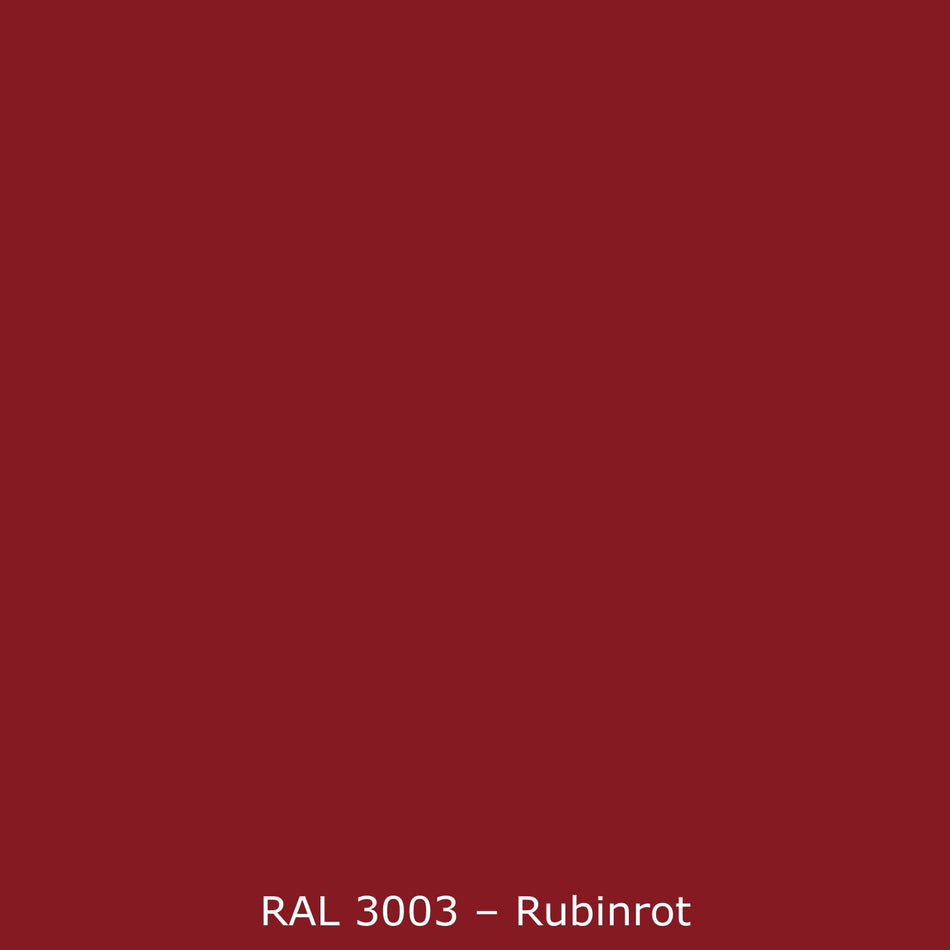Toilettenrückwand Einfarbig RAL 3003 Rubinrot