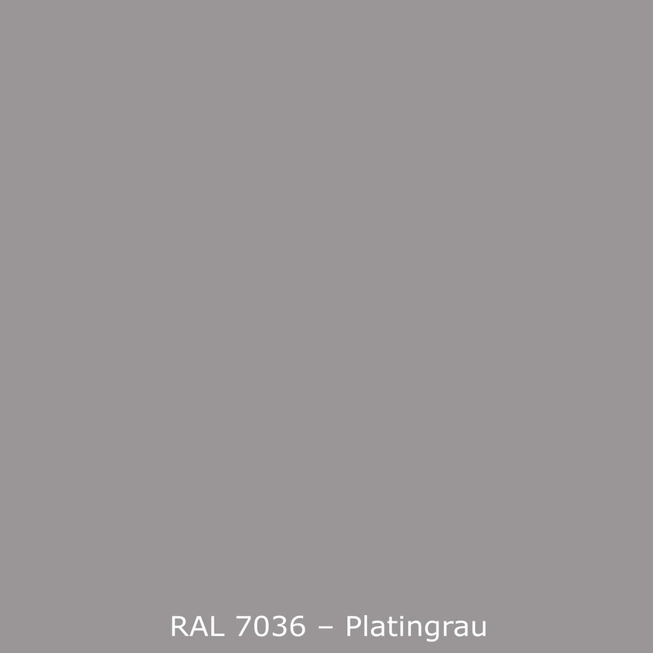 Toilettenrückwand Einfarbig RAL 7036 Platingrau