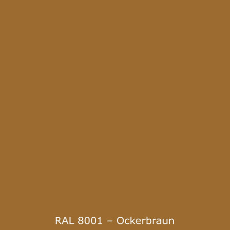 Toilettenrückwand Einfarbig RAL 8001 Ockerbraun