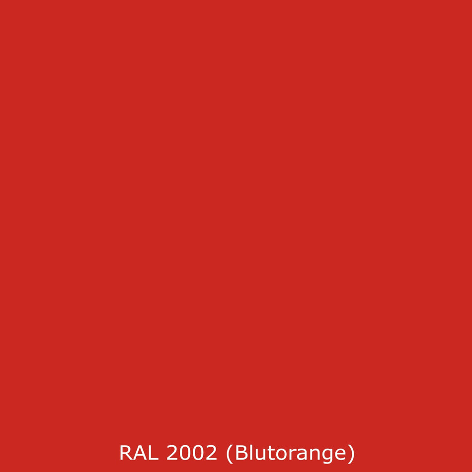Toilettenrückwand Einfarbig RAL 2002 Blutorange