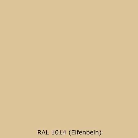 Toilettenrückwand Einfarbig RAL 1014 Elfenbein