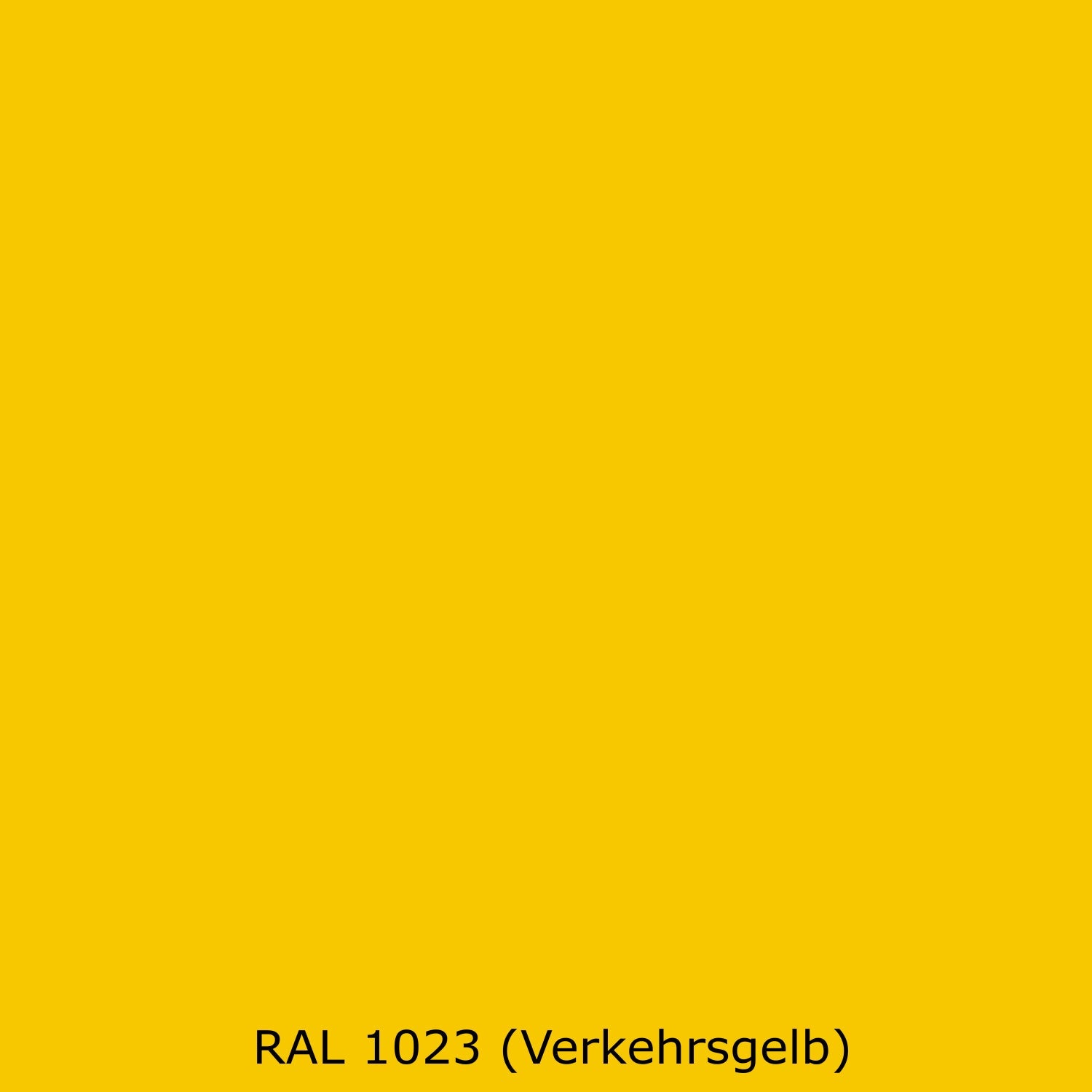 Toilettenrückwand Einfarbig RAL 1023 Verkehrsgelb