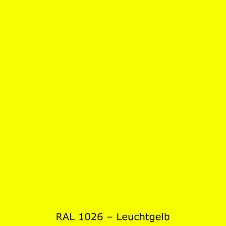 Toilettenrückwand Einfarbig RAL 1026 Leuchtgelb