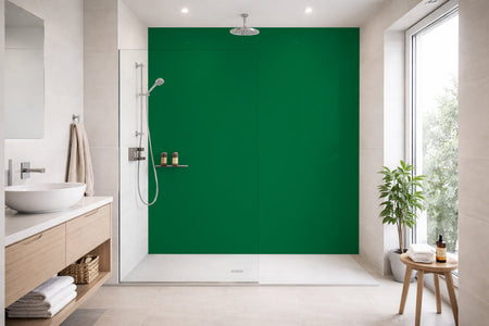Toilettenrückwand Einfarbig RAL 6029 (Minzgrün)