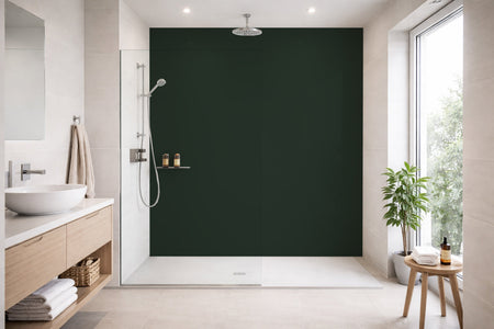 Toilettenrückwand Einfarbig RAL 6009 Tannengrün