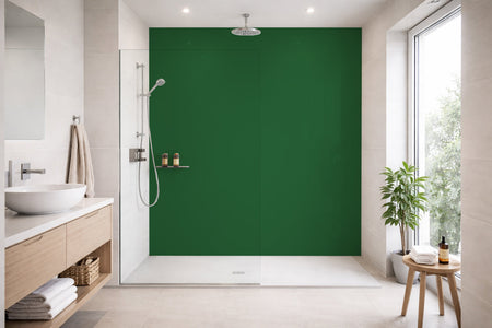 Toilettenrückwand Einfarbig RAL 6002 Laubgrün