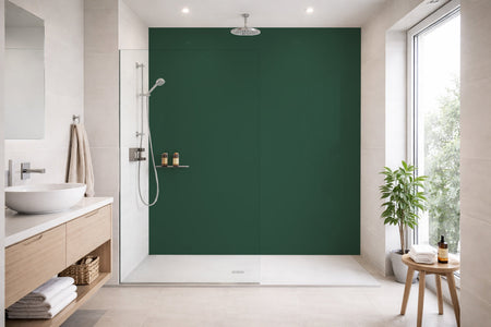 Toilettenrückwand Einfarbig RAL 6028 Kieferngrün