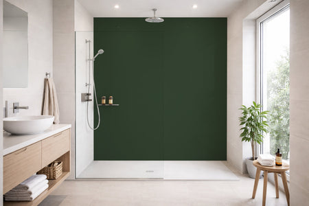 Toilettenrückwand Einfarbig RAL 6020 Chromoxidgrün