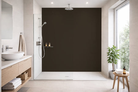 Toilettenrückwand Einfarbig RAL 6022 Braunoliv