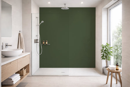 Toilettenrückwand Einfarbig RAL 6003 Olivgrün