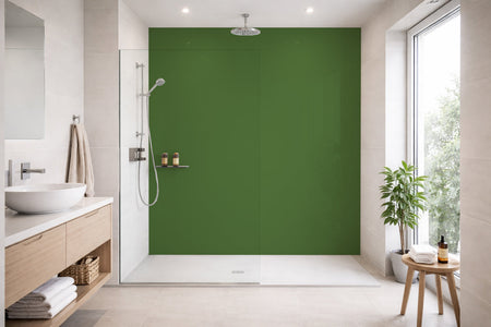 Toilettenrückwand Einfarbig RAL 6025 Farngrün