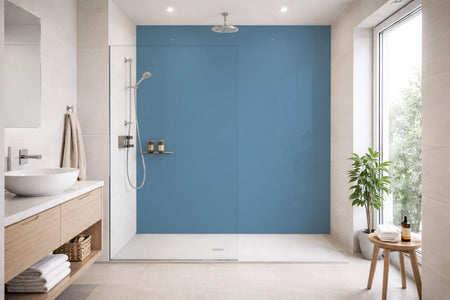 Toilettenrückwand Einfarbig RAL 5024 Pastellblau