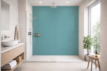 Toilettenrückwand Einfarbig RAL 6034 Pastelltürkis