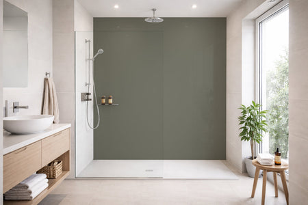 Toilettenrückwand Einfarbig RAL 7003 Moosgrau