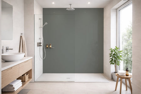 Toilettenrückwand Einfarbig RAL 7023 Betongrau