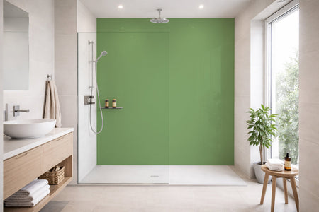 Toilettenrückwand Einfarbig RAL 6021 Blassgrün
