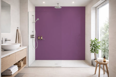 Toilettenrückwand Einfarbig RAL 4001 Rotlila