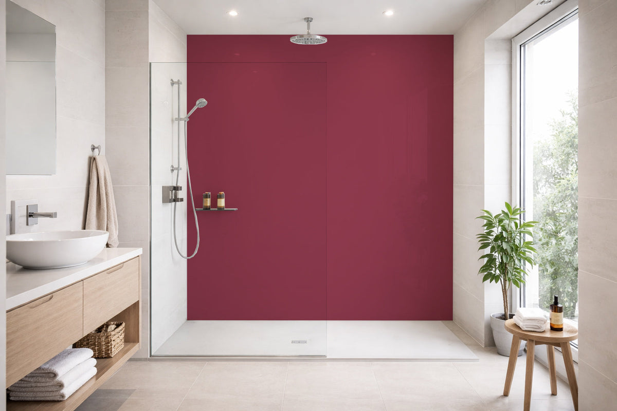 Toilettenrückwand Einfarbig RAL 4002 Rotviolett