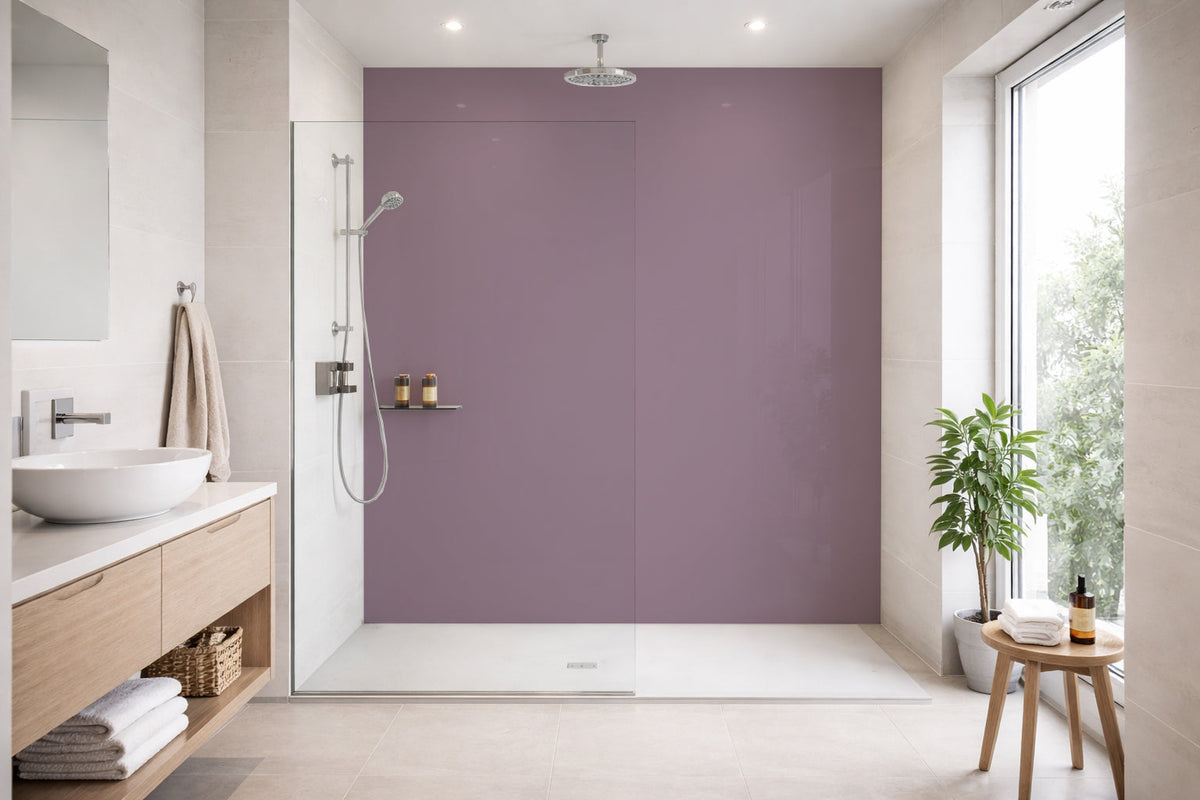 Toilettenrückwand Einfarbig RAL 4009 Pastellviolett