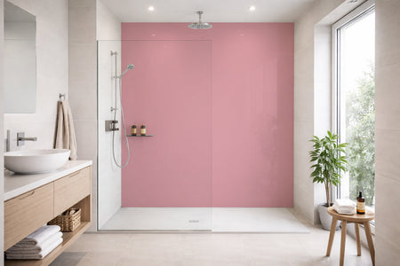 Toilettenrückwand Einfarbig RAL 3015 Hellrosa