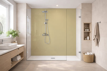 Toilettenrückwand Einfarbig #D6C89A RAL 1002 (Sandgelb)