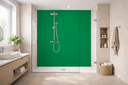 Toilettenrückwand Einfarbig RAL 6037 Reingrün