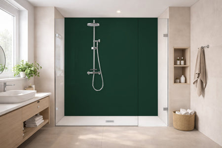 Toilettenrückwand Einfarbig RAL 6035 Perltannengrün
