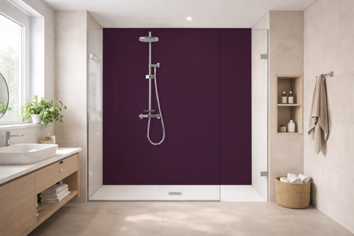 Toilettenrückwand Einfarbig RAL 4007 Purpurviolett