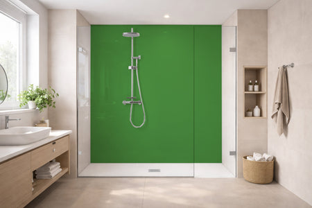 Toilettenrückwand Einfarbig RAL 6010 Grasgrün