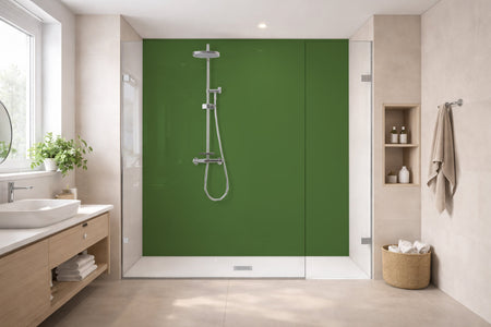 Toilettenrückwand Einfarbig RAL 6025 Farngrün