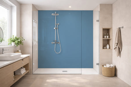 Toilettenrückwand Einfarbig RAL 5024 Pastellblau