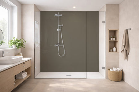 Toilettenrückwand Einfarbig RAL 7006 Beigegrau