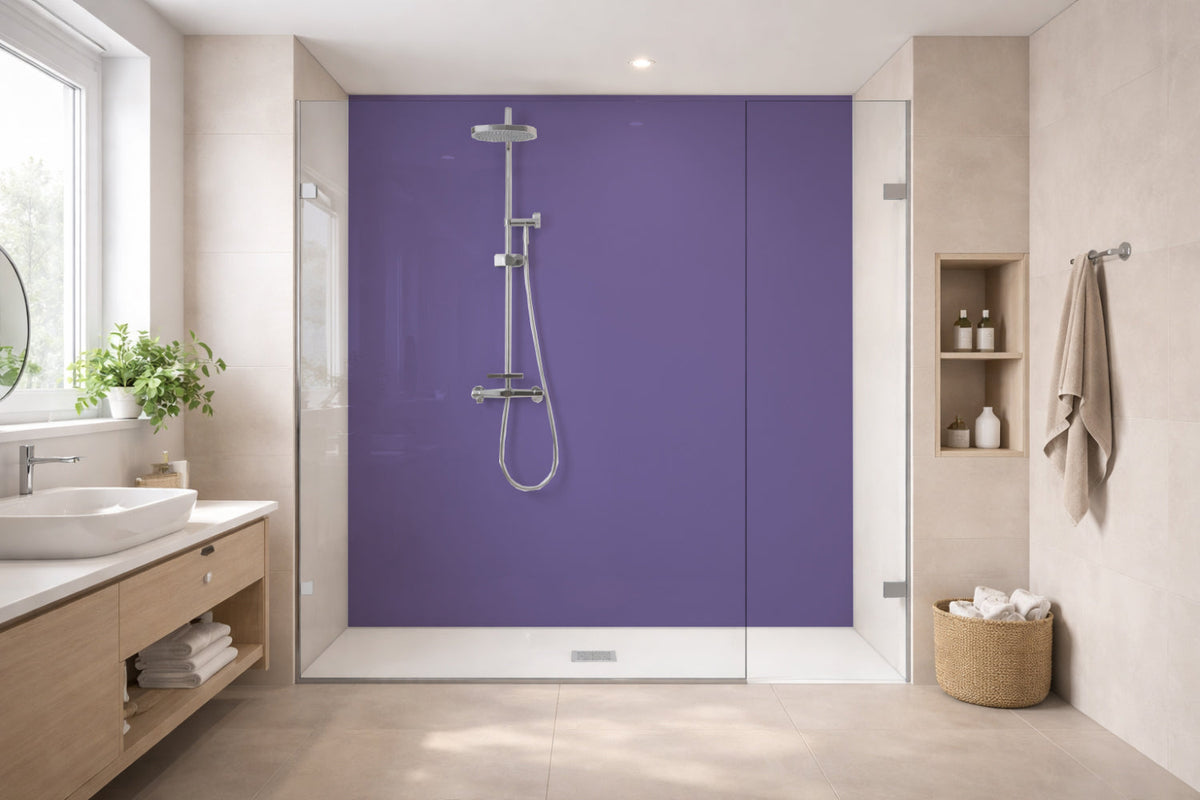 Toilettenrückwand Einfarbig RAL 4005 Blaulila