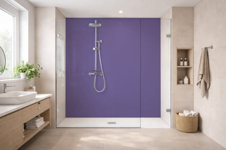 Toilettenrückwand Einfarbig RAL 4005 Blaulila