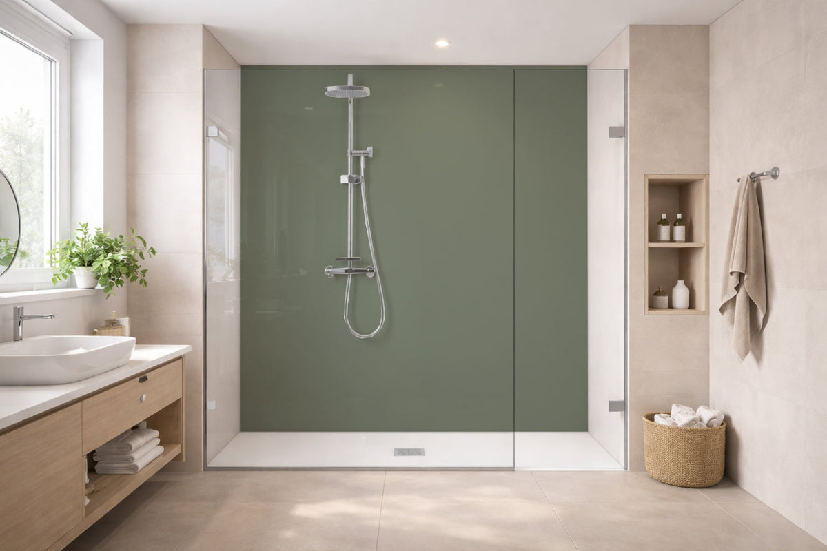 Toilettenrückwand Einfarbig RAL 7033 Zementgrau