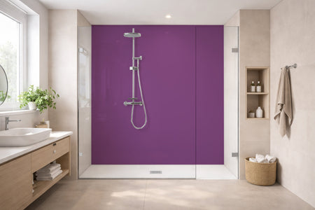 Toilettenrückwand Einfarbig RAL 4008 Signalviolett