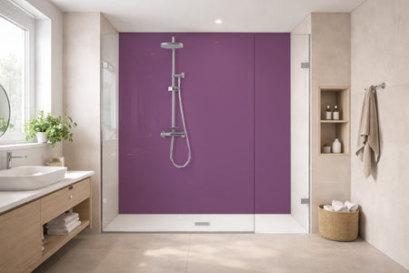 Toilettenrückwand Einfarbig RAL 4001 Rotlila