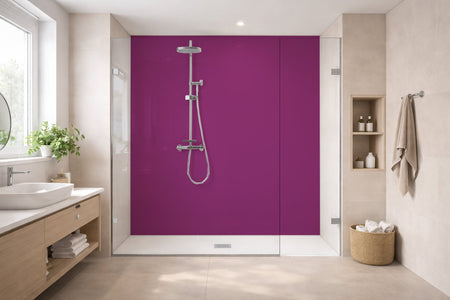 Toilettenrückwand Einfarbig RAL 4006 Verkehrspurpur