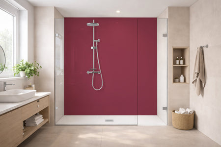 Toilettenrückwand Einfarbig RAL 4002 Rotviolett