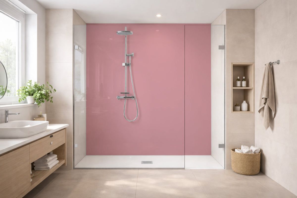 Toilettenrückwand Einfarbig RAL 3014 Altrosa