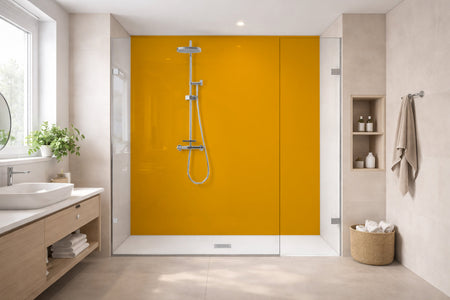 Toilettenrückwand Einfarbig RAL 1007 Narzissengelb