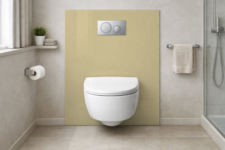 Toilettenrückwand Einfarbig #D6C89A RAL 1002 (Sandgelb)