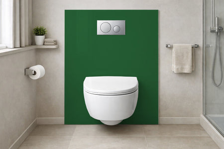 Toilettenrückwand Einfarbig RAL 6002 Laubgrün
