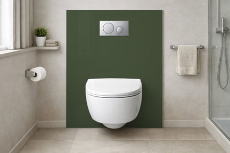 Toilettenrückwand Einfarbig RAL 6003 Olivgrün